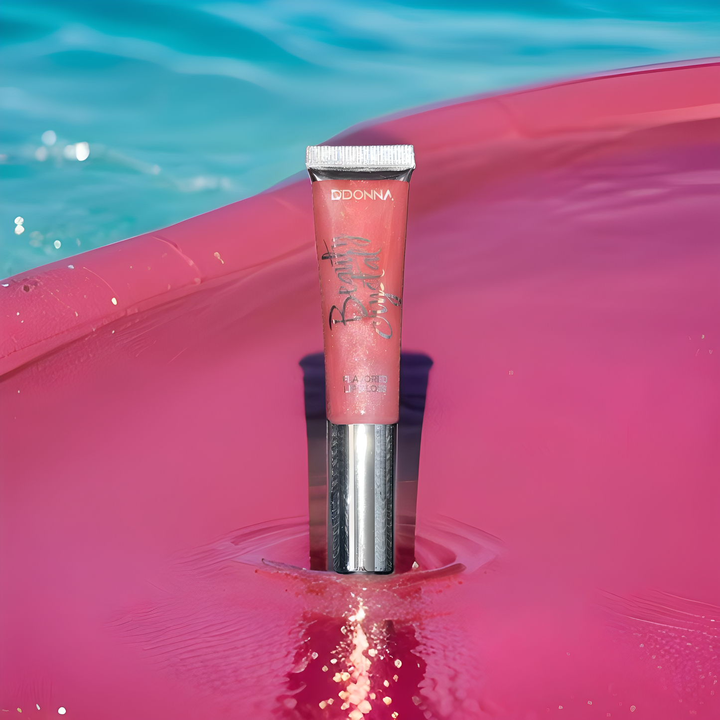 Gloss rose fuschia pailleté